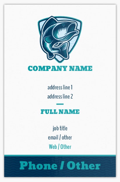 Design Preview for Design Gallery: Hunting & Fishing Ultra-Thick Business Cards, Standard (85 x 55 mm)