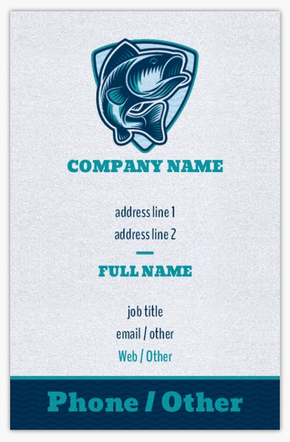 Design Preview for Design Gallery: Hunting & Fishing Pearl Business Cards