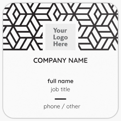 Design Preview for Architecture Rounded Corner Business Cards Templates, Square (2.5" x 2.5")