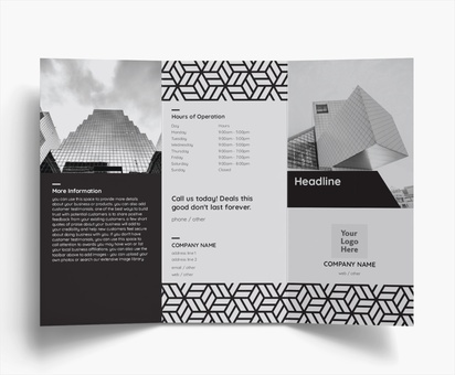 Design Preview for Design Gallery: Building Construction Folded Leaflets, Tri-fold DL (99 x 210 mm)