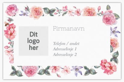 Forhåndsvisning af design for Designgalleri: Blomster og grønt Standardvisitkort, Standard (85 x 55 mm)