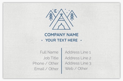 Design Preview for Design Gallery: Travel & Accommodation Natural Uncoated Business Cards