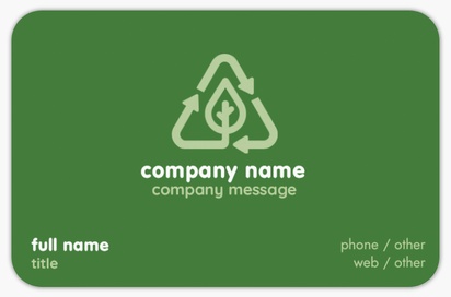 Design Preview for Design Gallery: Environmental & Energy Rounded Corner Business Cards, Rounded Standard (85 x 55 mm)