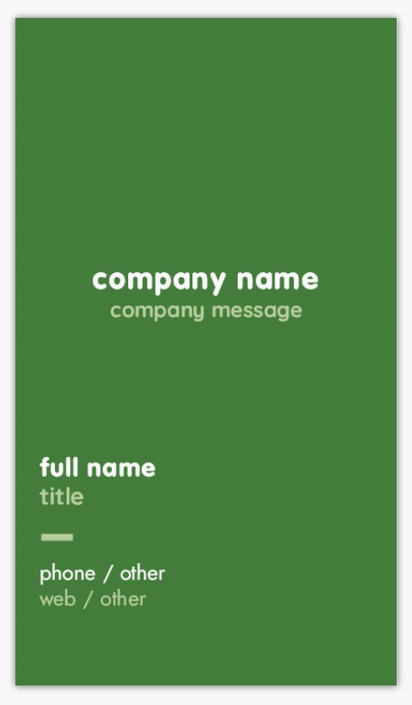 Design Preview for Design Gallery: Energy & Environment Matte Visiting Cards, Standard (89 x 51 mm)