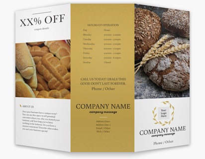 Design Preview for Design Gallery: Bakeries Custom Brochures, 8.5" x 11" Tri-fold