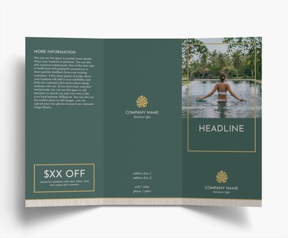 Design Preview for Design Gallery: Yoga & Pilates Folded Leaflets, Tri-fold DL (99 x 210 mm)
