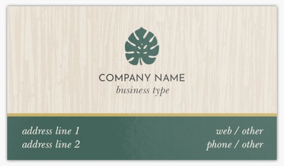 Design Preview for Design Gallery: Health & Wellness Standard Visiting Cards