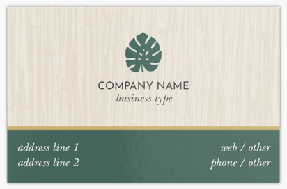 Design Preview for Design Gallery: Yoga & Pilates Metallic Business Cards