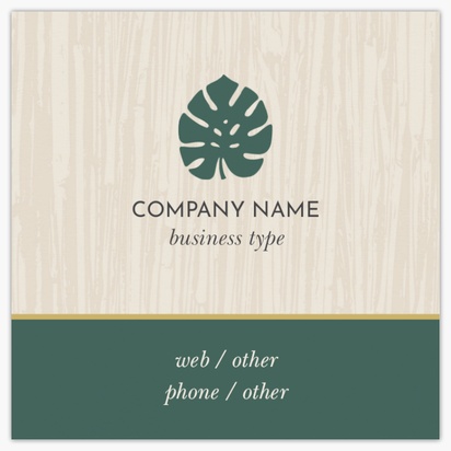Design Preview for Design Gallery: Accommodations Square Business Cards