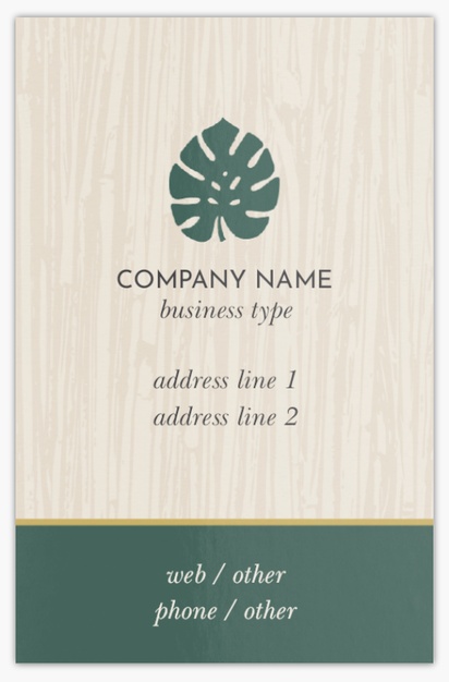 Design Preview for Design Gallery: Accommodations Ultra-Thick Business Cards, Standard (85 x 55 mm)