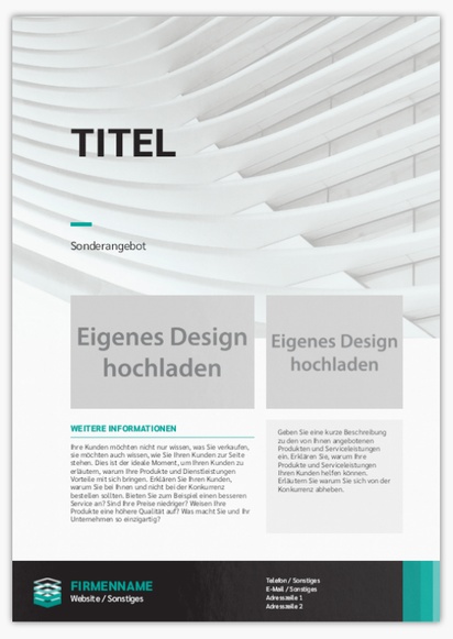 Designvorschau für Designgalerie: Flyer und Falzflyer Informationstechnologie,  Ohne Falz A4 (210 x 297 mm)