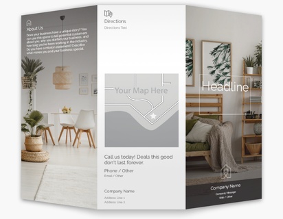 Design Preview for Interior Design Custom Brochures Templates, 8.5" x 11" Tri-fold