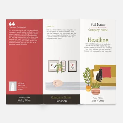 Design Preview for Design Gallery: Animals & Pet Care Brochures, DL Tri-fold