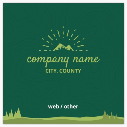 Design Preview for Templates for Travel & Accommodation Standard Name Cards , Square (65 x 65 mm)