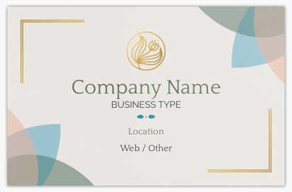Design Preview for Design Gallery: Health & Wellness Metallic Business Cards