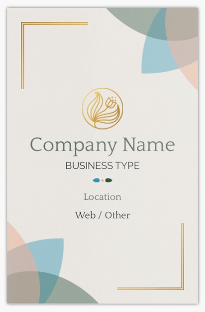 Design Preview for Design Gallery: Yoga & Pilates Metallic Business Cards