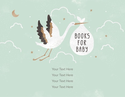 Design Preview for Design Gallery: Inserts Baby Shower Invitations, 5.5" x 4"