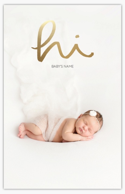 Design Preview for Birth Announcements, 4.6” x 7.2”