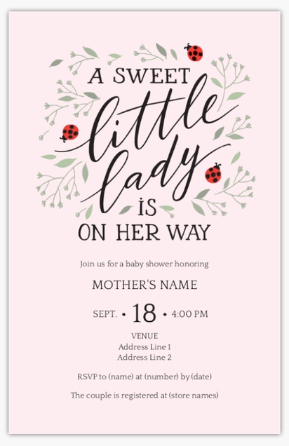A little lady is on her way little lady bug gray design for Floral & Garden