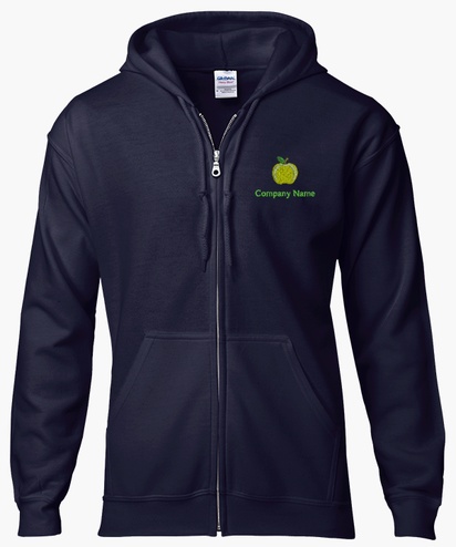 Design Preview for Design Gallery: Education & Child Care Zip Up Hoodies