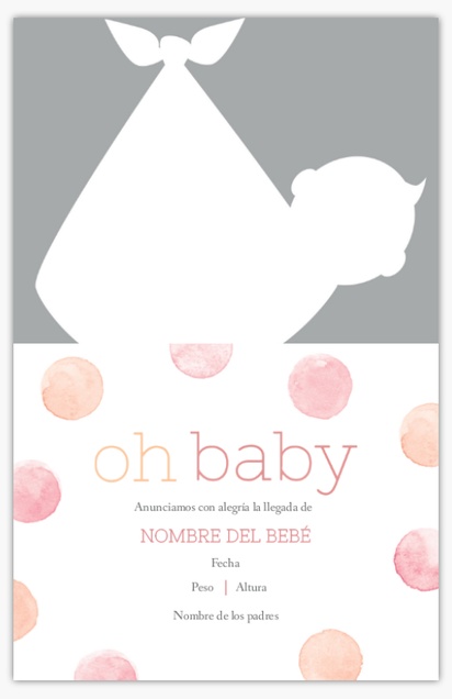 Un lindo lunares rosas diseño blanco rosa para Bebés con 1 imágenes