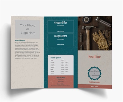 Design Preview for Templates for Retro & Vintage Brochures , Tri-fold DL