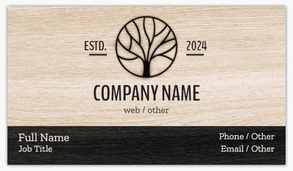Design Preview for Design Gallery: Carpentry & Woodworking Matte Visiting Cards, Standard (89 x 51 mm)