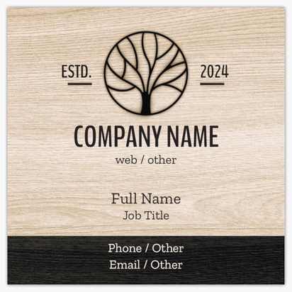 Design Preview for Design Gallery: Square Business Cards
