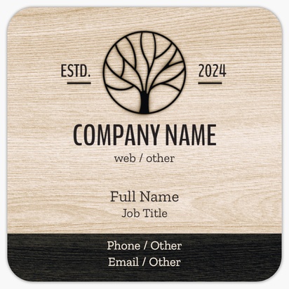 Design Preview for Design Gallery: Landscaping & Gardening Rounded Corner Business Cards, Rounded Square (65 x 65 mm)