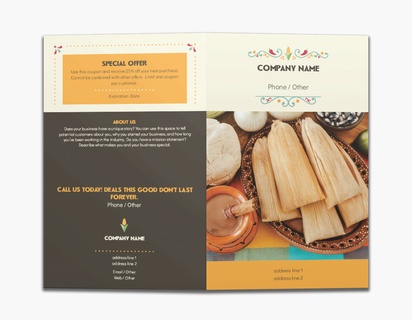 Design Preview for Design Gallery: Food Service Custom Brochures, 8.5" x 11" Bi-fold