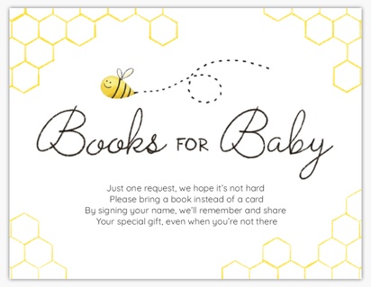 A baby shower bumblebee gray yellow design for Baby