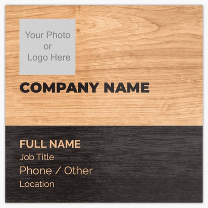 Design Preview for Conservative Square Business Cards Templates