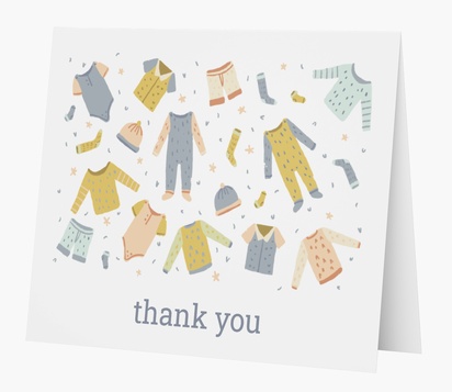 Design Preview for Design Gallery: Baby Thank You Cards, Folded