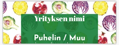 Mallin esikatselu Mallivalikoima: Ruokavalio & Ravinto Reikävinyylibanderollit, 150 x 400 cm