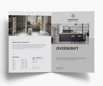 Forhåndsvisning af design for Designgalleri: Murer og tømrer Brochurer, Midterfals A5 (148 x 210 mm)