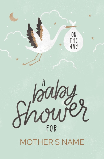 Design Preview for Design Gallery: Baby Shower Posters, A3 (297 x 420 mm) 