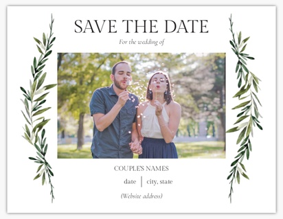 A save the date wedding dinner green gray design for General Party with 1 uploads