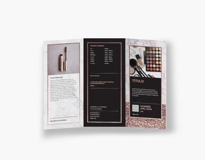 Vista previa del diseño de Galería de diseños de folletos plegados para belleza y spa, Tríptico DL (99 x 210 mm)