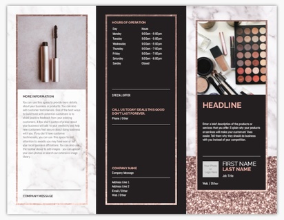 Design Preview for Design Gallery: Elegant Menu Cards, Tri-Fold Menu