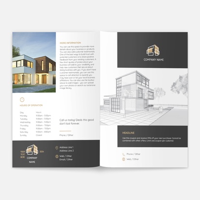 Design Preview for Design Gallery: House Constructions And Repairs  Brochures, A5 Bi-fold