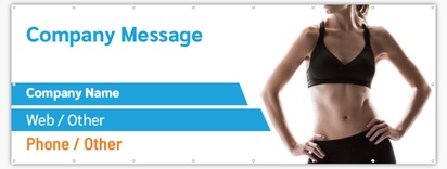 Design Preview for Design Gallery: Fitness Classes Mesh Banners, 150 x 400 cm