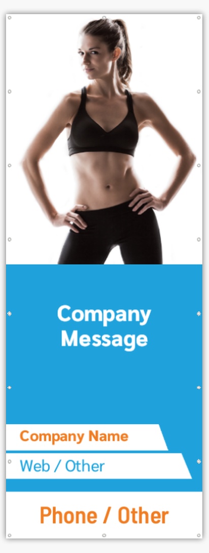 Design Preview for Design Gallery: Fitness Classes Mesh Banners, 150 x 400 cm