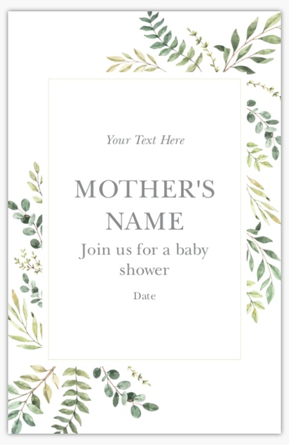 Design Preview for Baby Shower Posters Templates, 11" x 17"