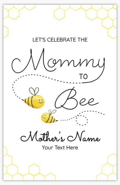 A gender neutral bee hive gray yellow design for Events