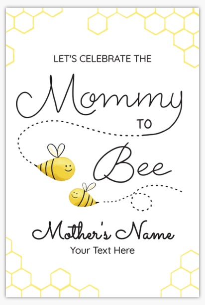 A fun bee hive gray yellow design for Baby
