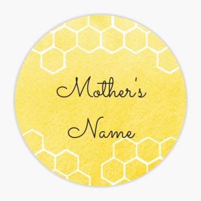 A bee hive honeycomb cream yellow design for Events