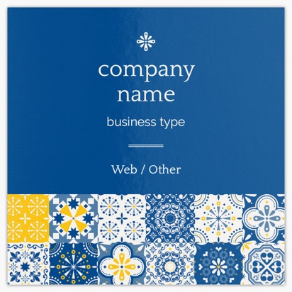 Design Preview for Bold & Colorful Square Business Cards Templates