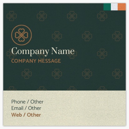 Design Preview for Off Licences & Wine Merchants Pearl Business Cards Templates, Square (2.5" x 2.5")