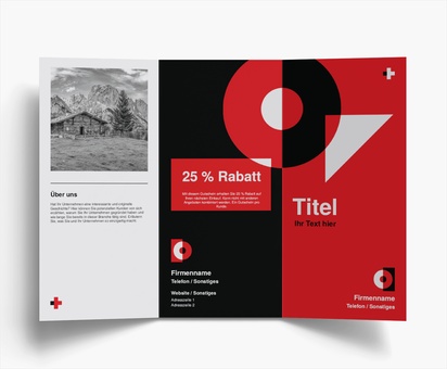 Designvorschau für Designgalerie: Falzflyer Marketing & Kommunikation, Wickelfalz DL (99 x 210 mm)
