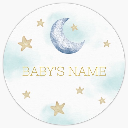 A cute gold stars white design for Baby